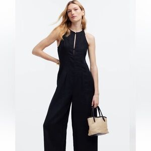Madewell 100% Linen Wide-Leg Jumpsuit
